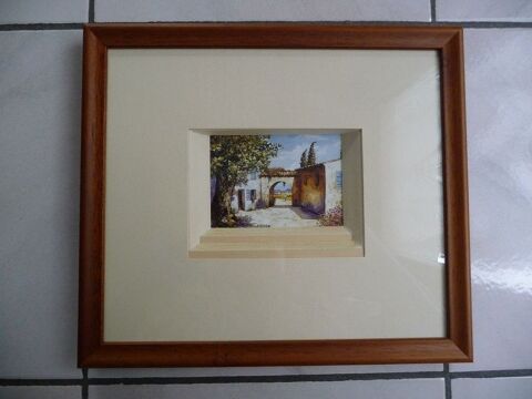 Cadre repr�sentant une cour fleurie - Neuf 30 Celles-sur-Belle (79)