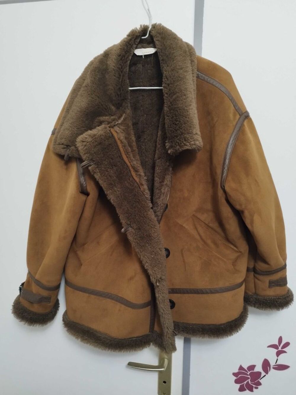 Blouson d'hiver femme Cama&iuml;eu fourrure &agrave; l'int&eacute;rieur taille xl Vêtements