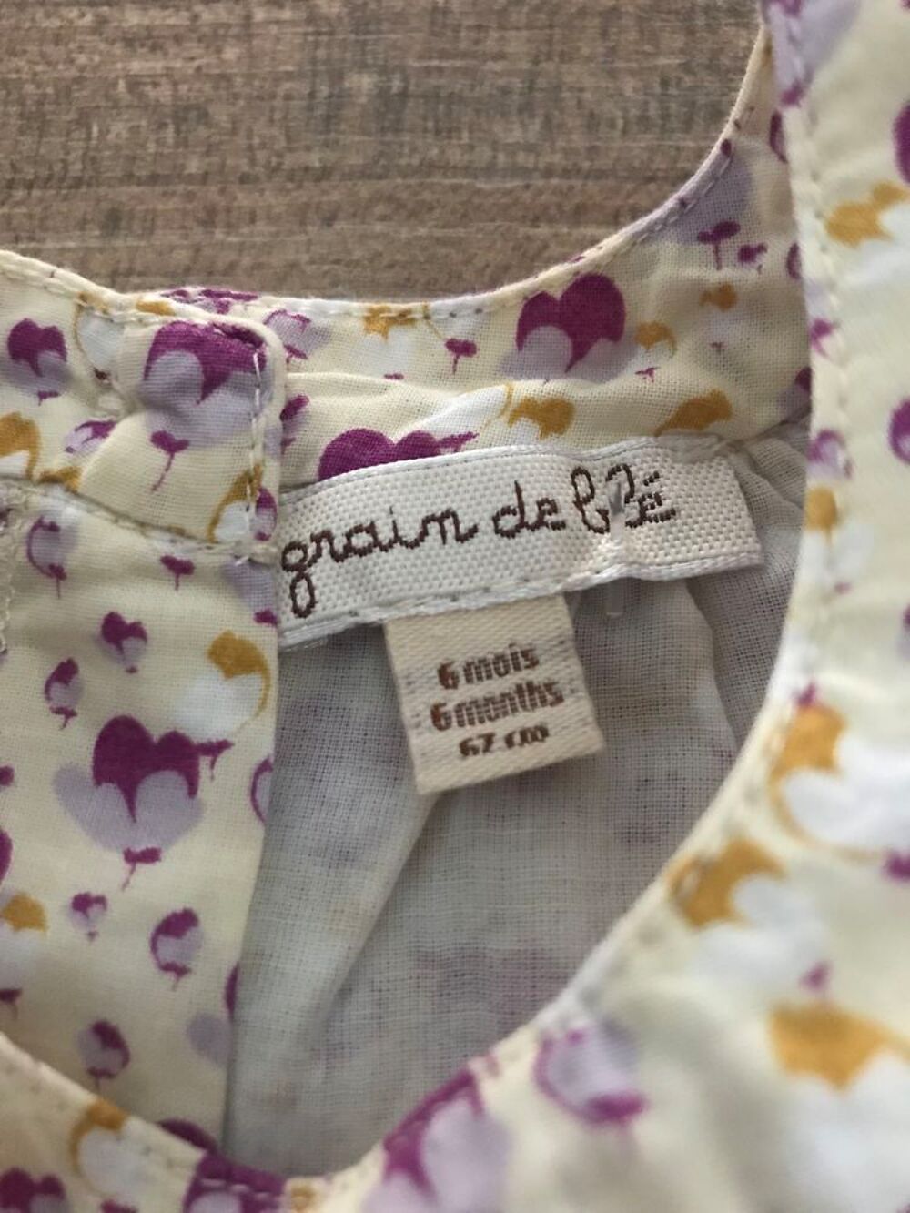 Robe enfant fille " grain de bl&eacute; " Vêtements enfants