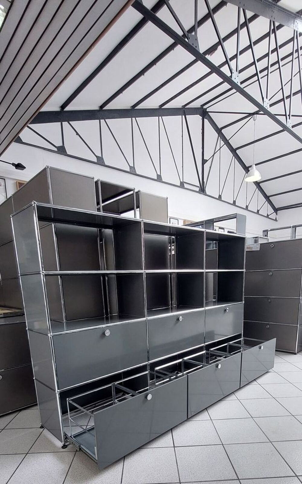 Meuble de rangement usm haller gris moyen Meubles