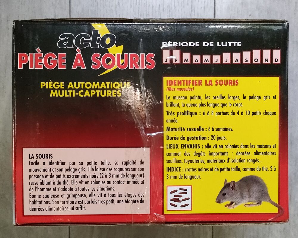 Pi&egrave;ge &agrave; souris automatique sans app&acirc;t et sans poison ACTO Bricolage