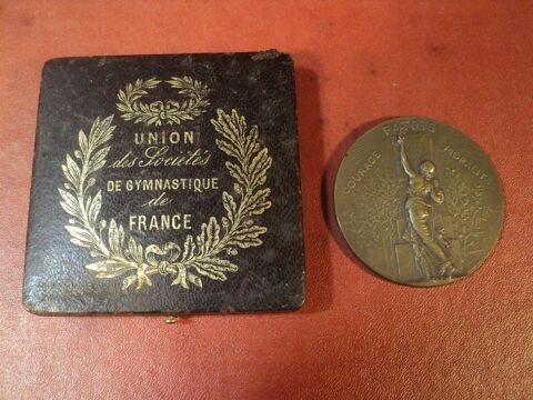 M�daille Bronze Union des Soci�t�s de Gymnastique de France 25 Loches (37)