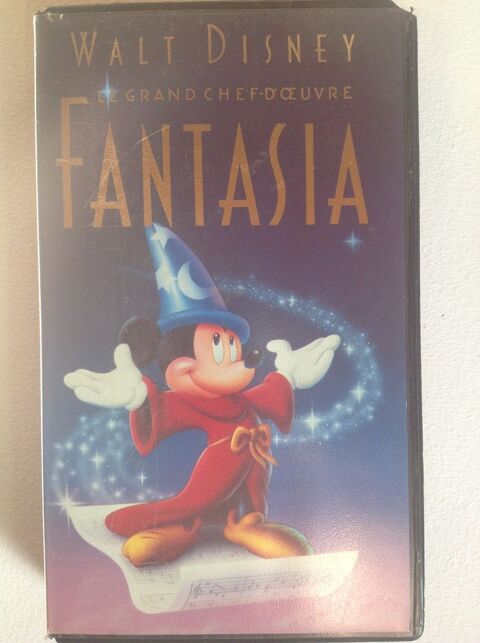 FANTASIA LE GRAND CHEF-D'OEUVRE DE WALT DISNEY K7 Envoi Poss 2 Trégunc (29)