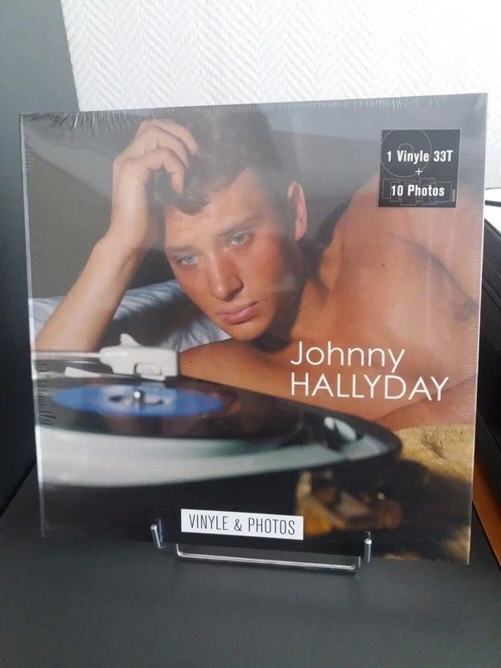 Coffret Johnny Hallyday vinyle et photos CD et vinyles