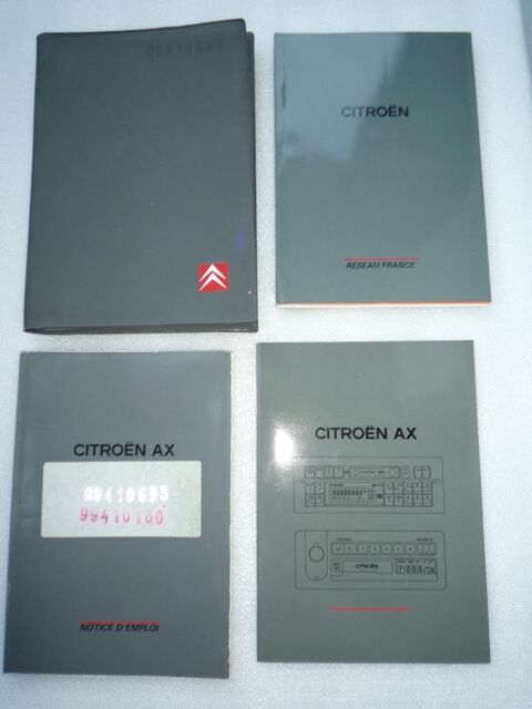 CITROËN AX - Notice emploi - Autoradio - Réseau 15 Paris 13 (75)