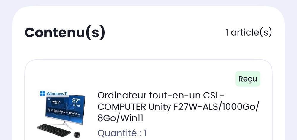 ordinateur tout en un 27 pouces Matériel informatique