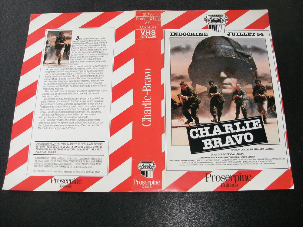 Film : " Charlie Bravo " 1983 DVD et blu-ray