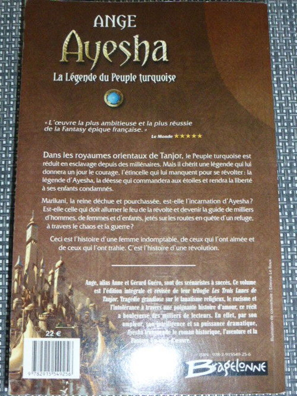 Ayesha La l&eacute;gende du peuple turquoise ANGE Livres et BD