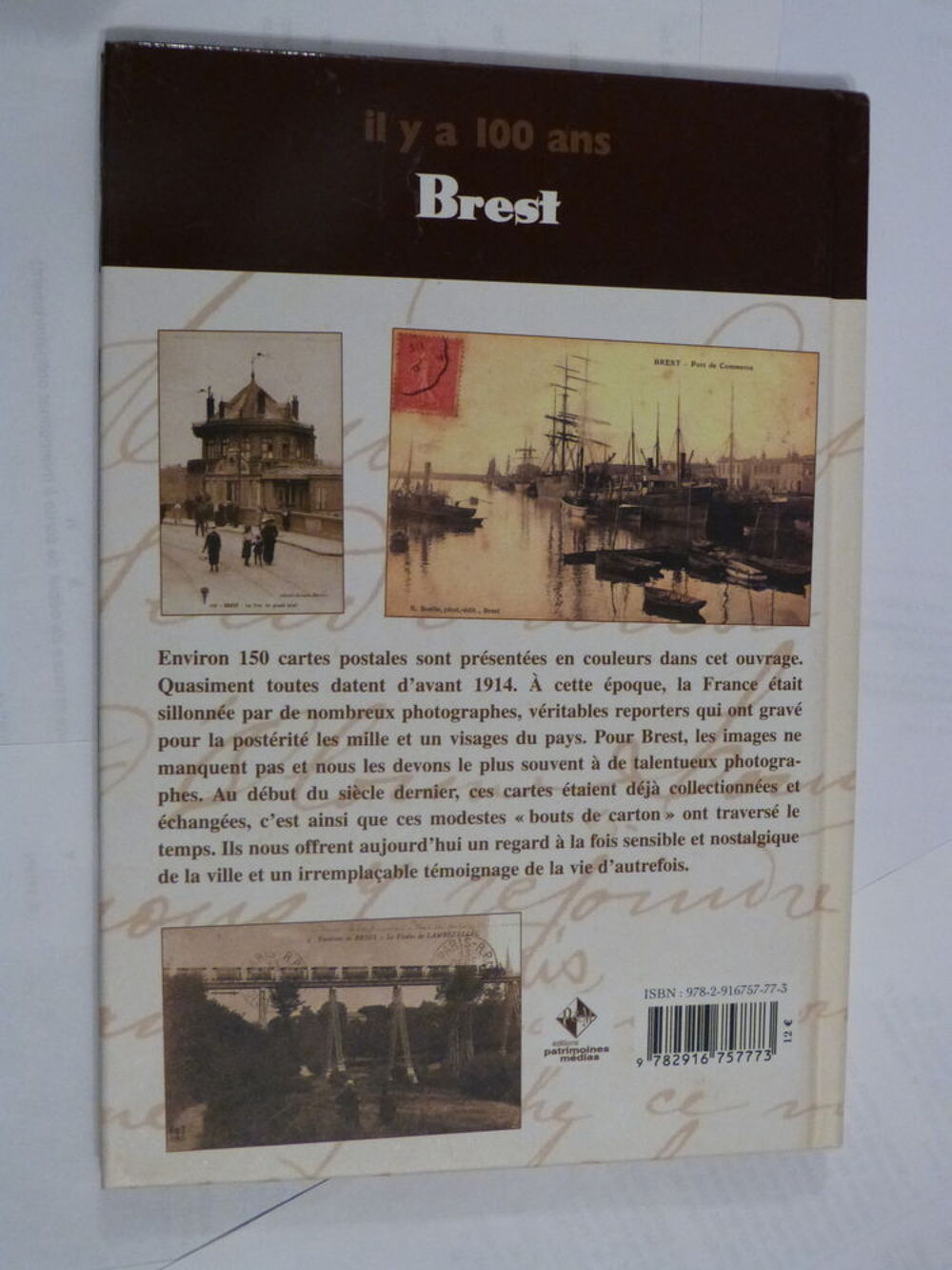 IL Y A 100 ANS BREST Livres et BD
