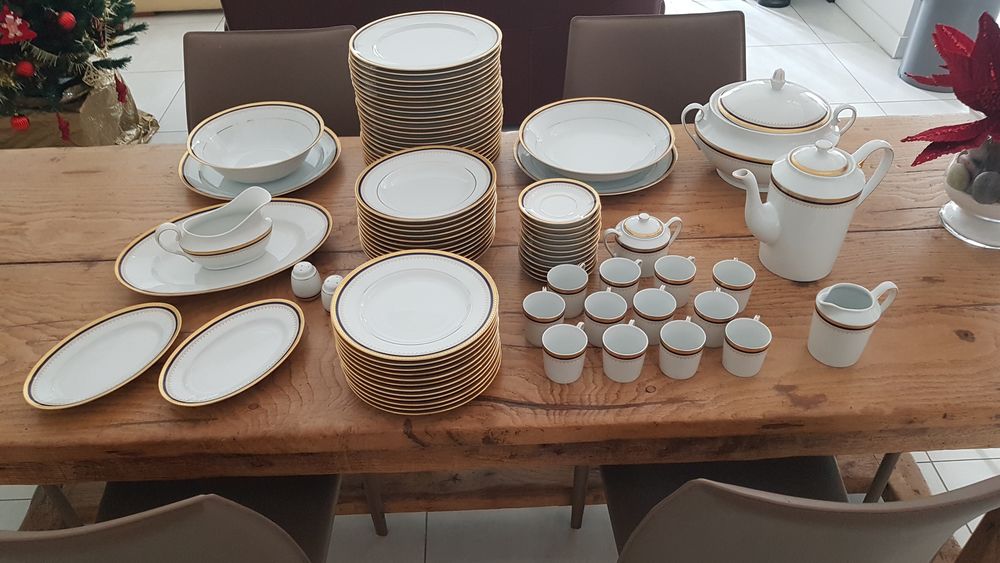 service de table bleu de france Décoration