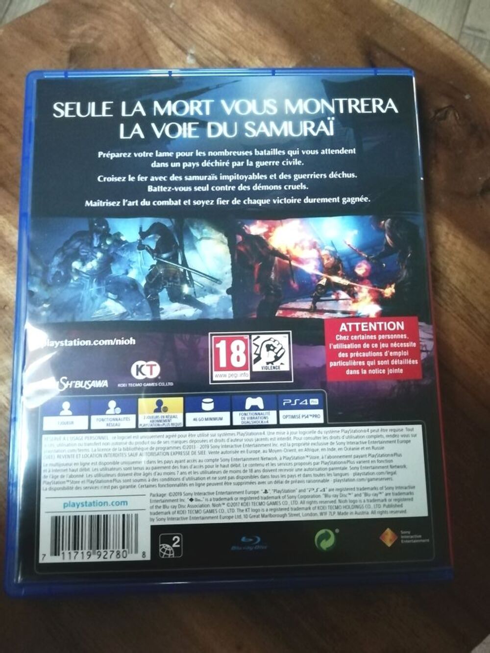 Nioh Ps4 Consoles et jeux vidéos
