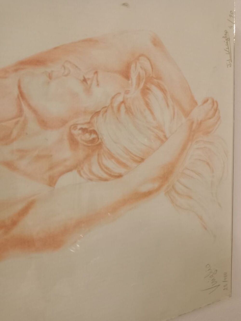 Tableau sanguine un Nu Décoration