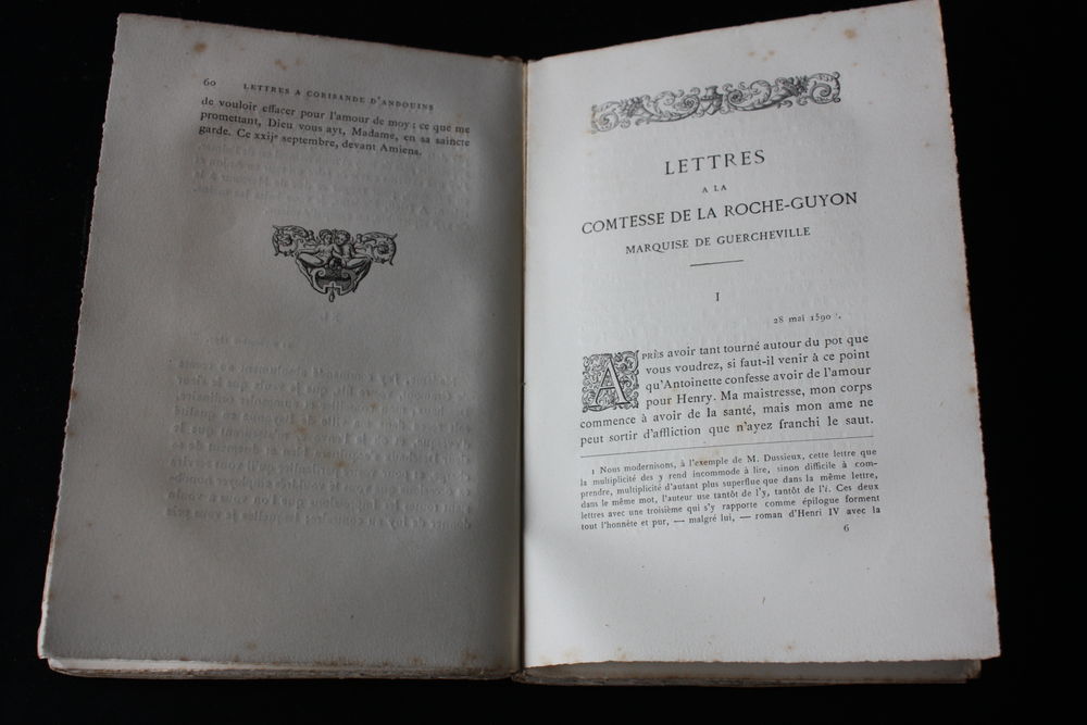 LETTRES D'AMOUR D'HENRI IV-DELESCURE-LivreAncien1886D&eacute;dicac Livres et BD