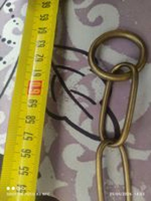   Collier chaînette 63cm Laiton massif  