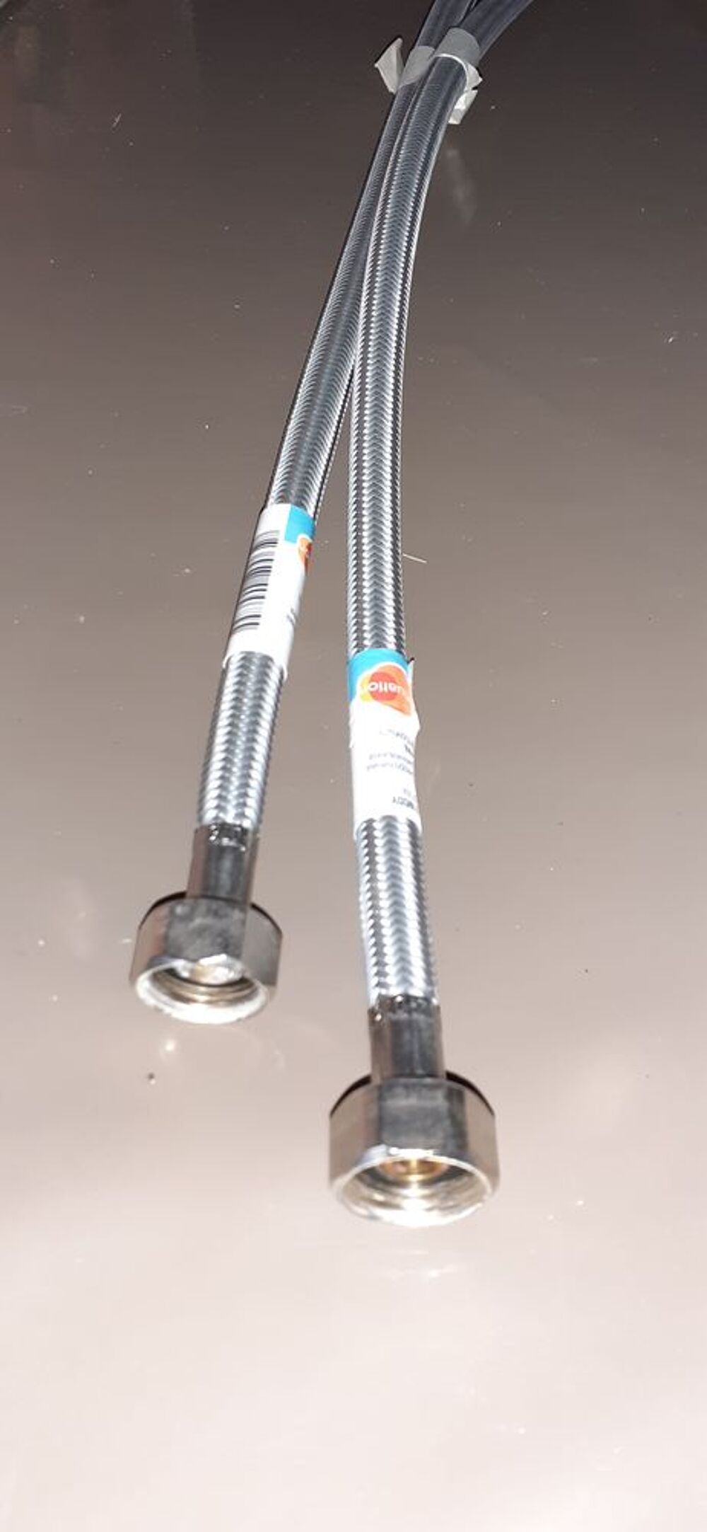 2 flexibles robinets mitigeur lavabo de (50 cm) neufs Bricolage