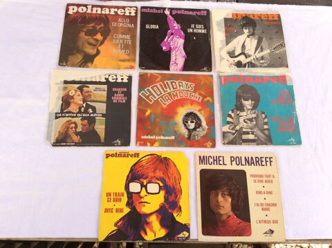 Michel Polnareff 8 vinyles 45 T annes 1970  30 Gif-sur-Yvette (91)