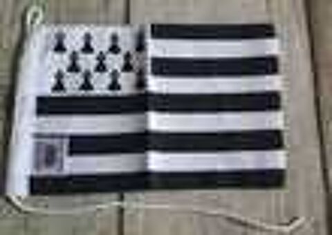 Fanion / Drapeau Breton neuf 12cm x 18 cm Dcoration