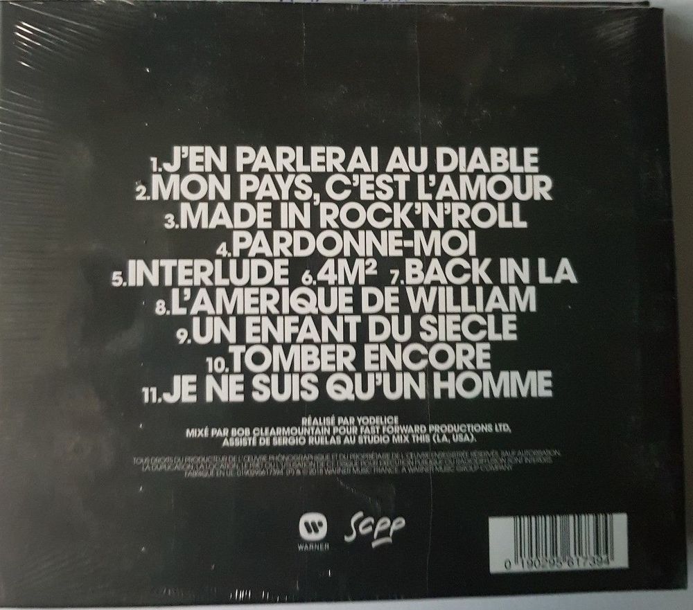 J H " MON PAYS C'EST L'AMOUR " VINYLE BLANC COLLECTOR CD et vinyles