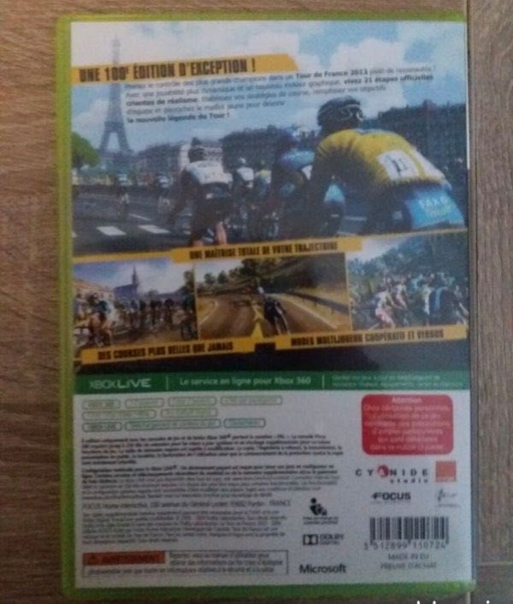 le Tour de France Xbox 360 Consoles et jeux vidéos