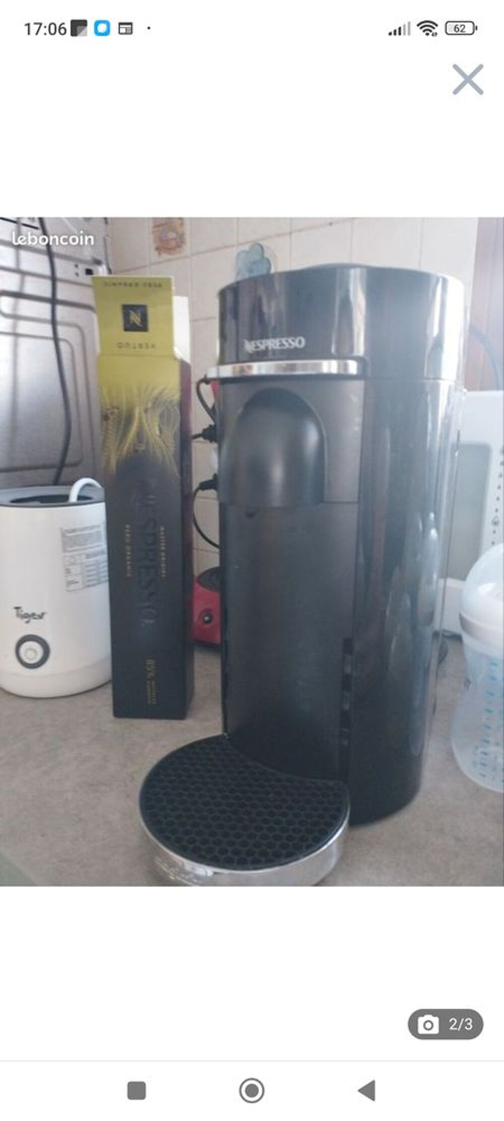 Cafeti&egrave;re Nespresso Magimix vertuo Electroménager