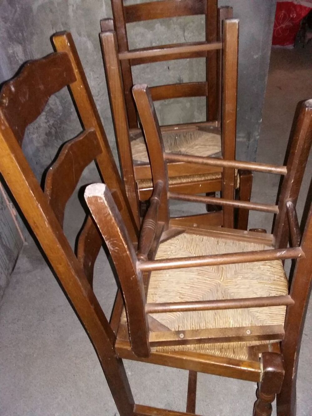 chaises en bois paille Meubles