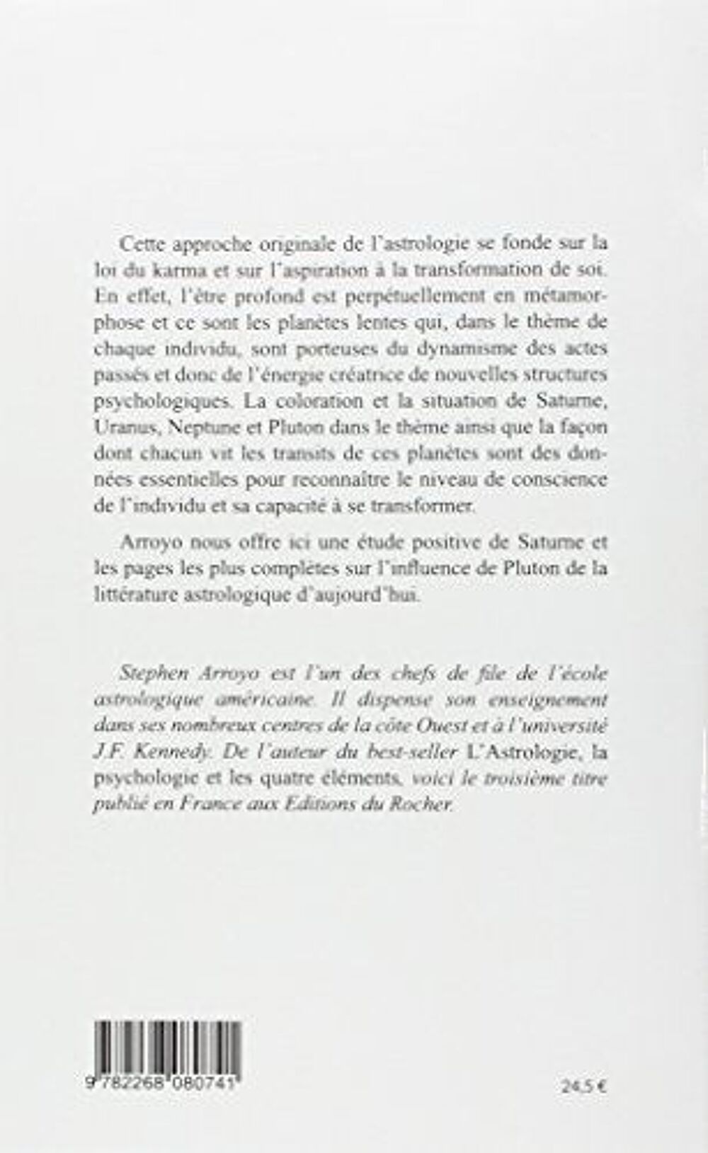 Astrologie karma et transformation Arroyo .. TBE .. Livres et BD
