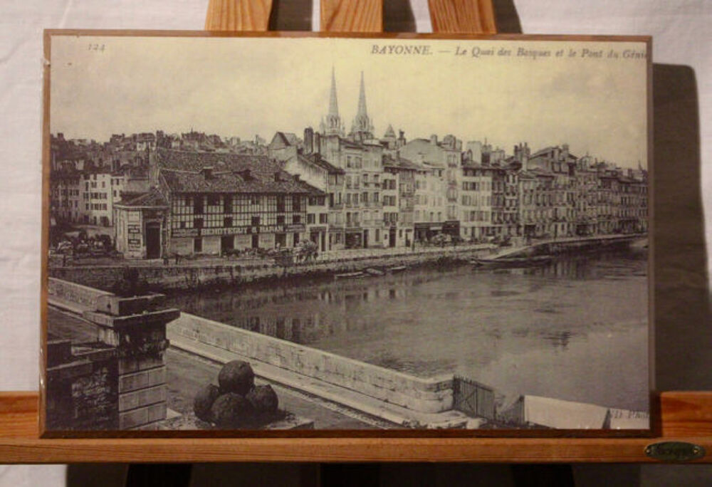 BAYONNE : "QUAI DES BASQUES + PONT DU GENIE " Décoration