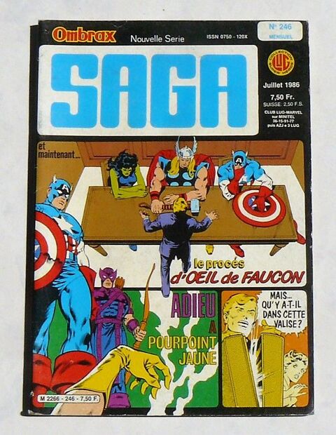 OMBRAX SAGA #246 - LUG Super h�ros - Mensuel - 1986 5 Argenteuil (95)