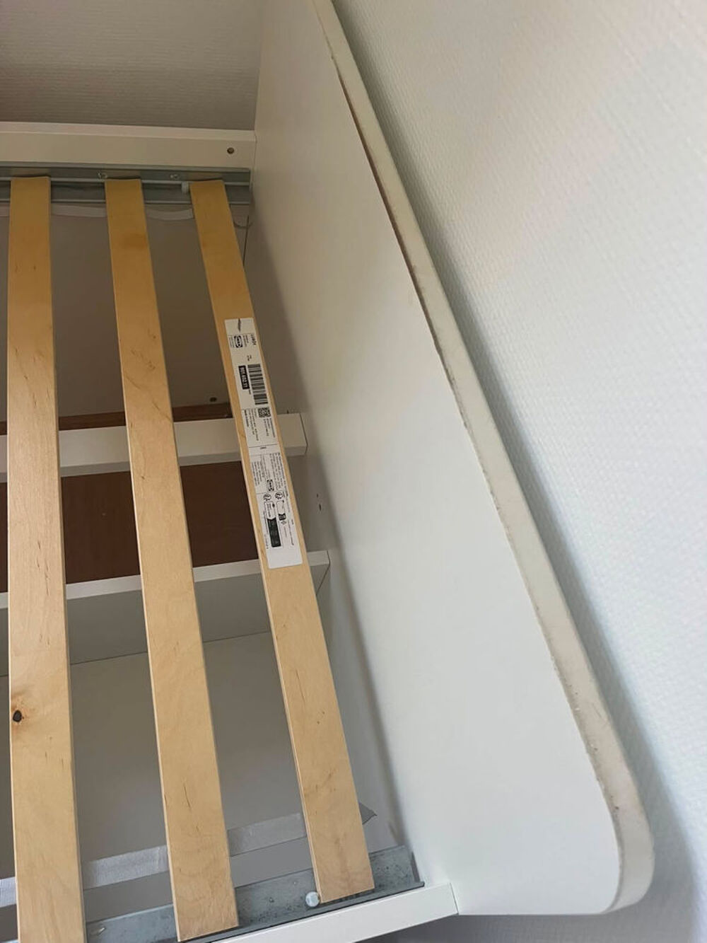 IKEA Cadre lit av rangt+sommier &agrave; lattes, blanc, 90&times;200 cm Meubles
