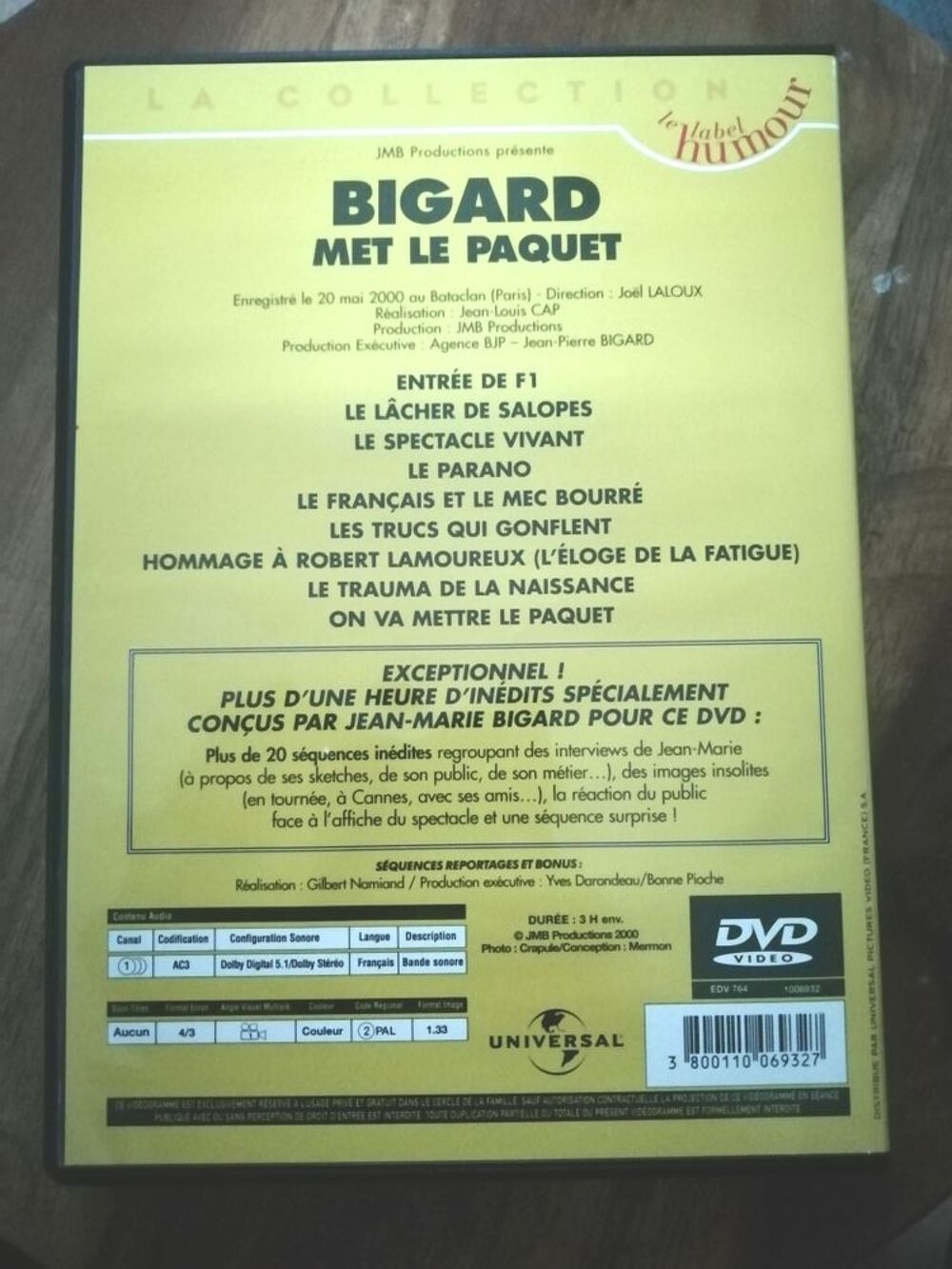 Dvd Bigard Met Le Paquet DVD et blu-ray