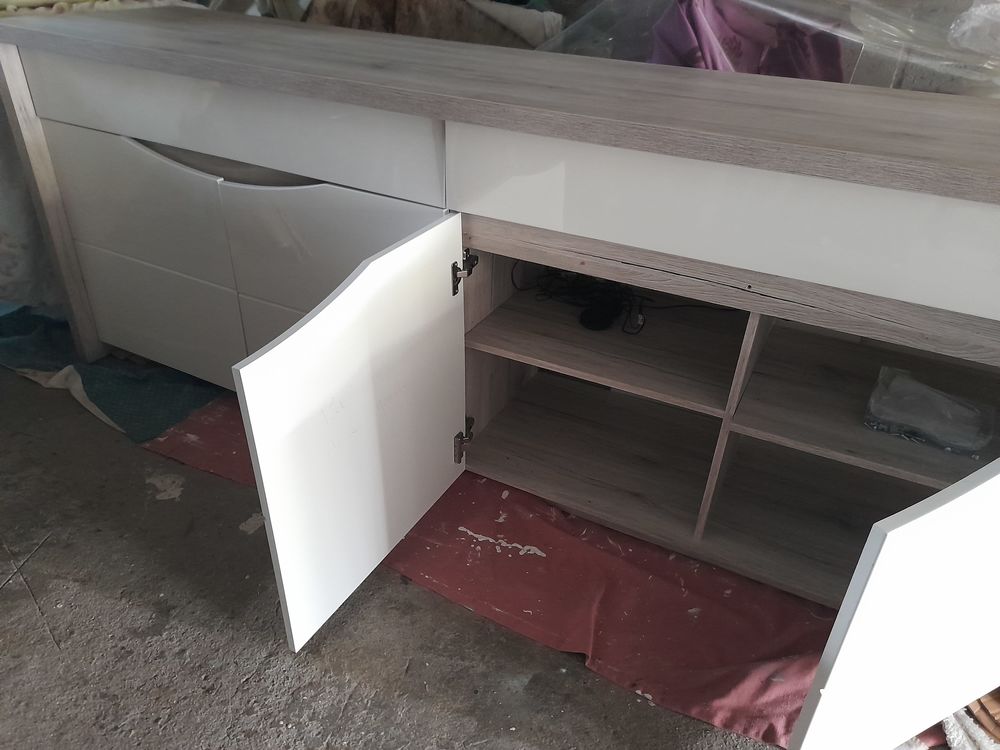 Buffet bois et blanc Meubles