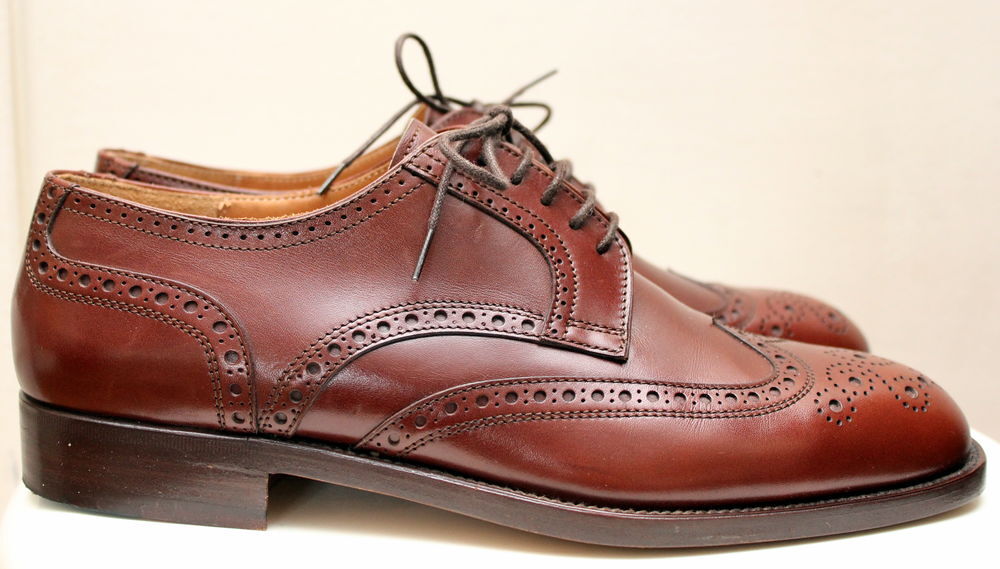 Derby cuir marron LANVIN T.41 1/2 Fr ou 7 1/2 Chaussures