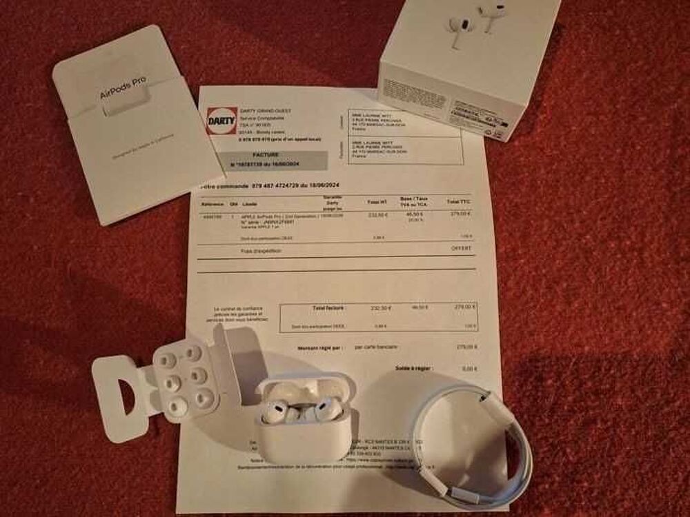 AirPods Pro 2 &amp; facture Audio et hifi
