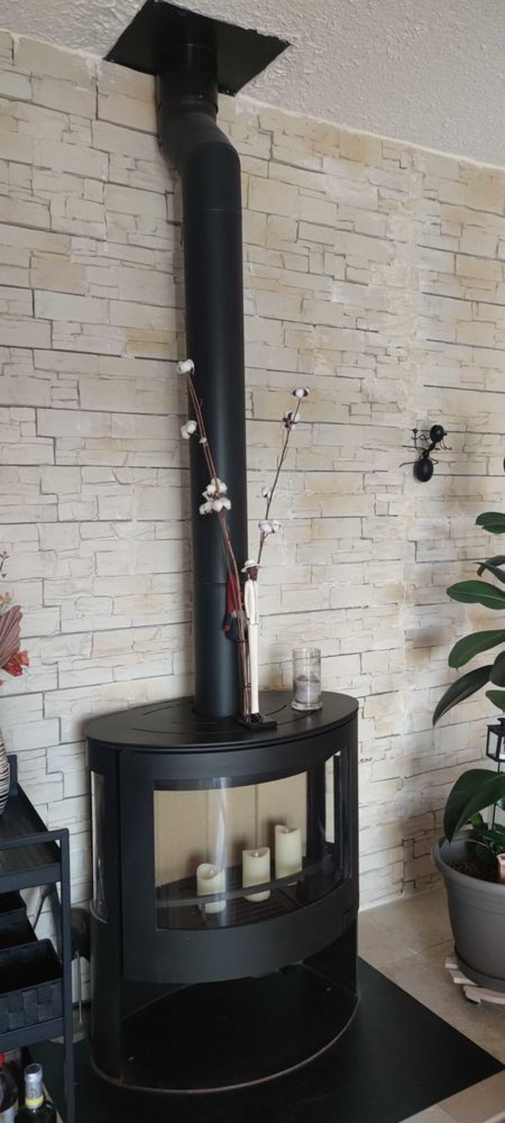 po&euml;le &agrave; bois Décoration