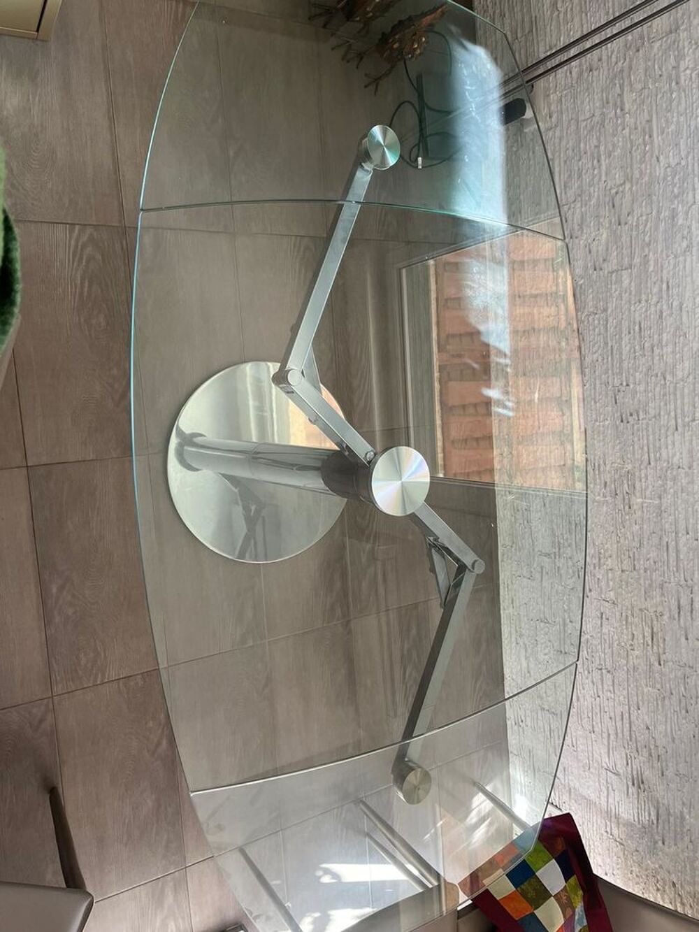 Table de Salle &agrave; manger en verre s&eacute;curit Meubles