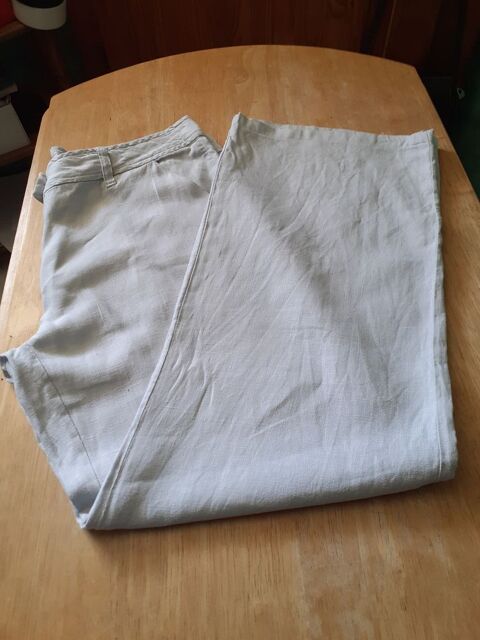 Pantalon large en lin   Strak  Taille 42 15 Baume-les-Dames (25)