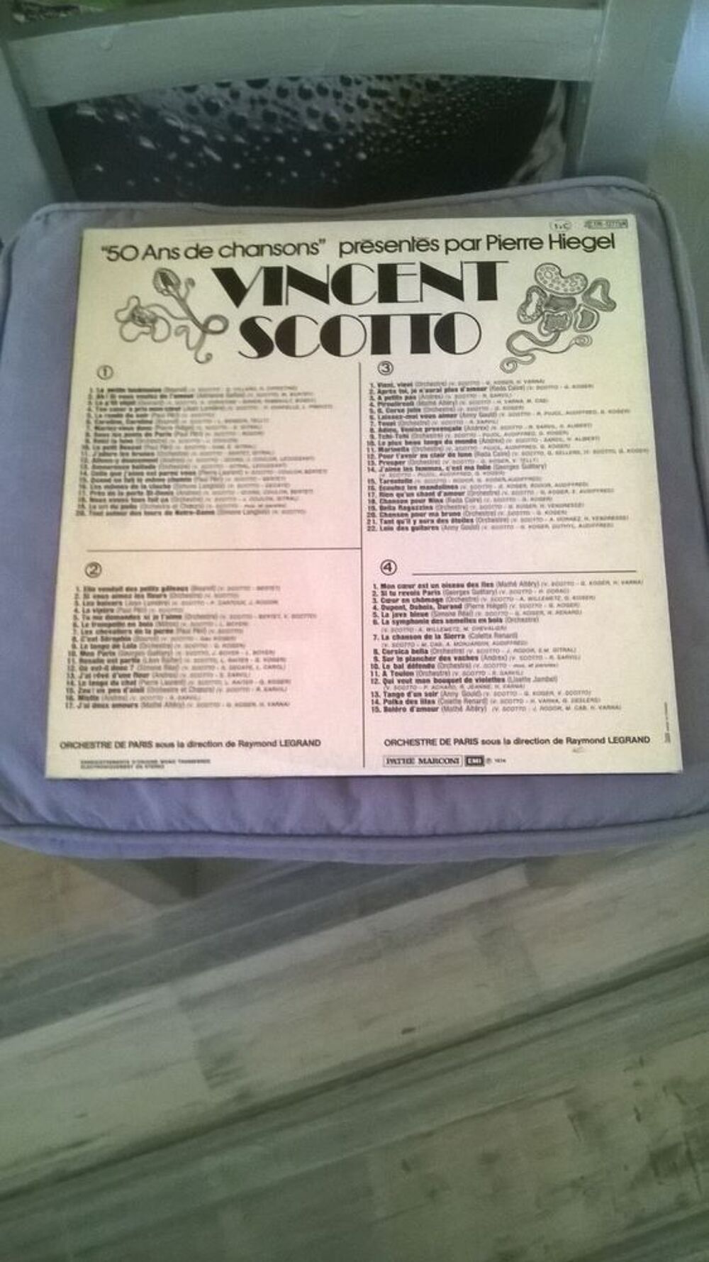 Vinyle Vincent SCOTTO
50 ANS DE CHANSONS Pierre HIEGEL
197 CD et vinyles