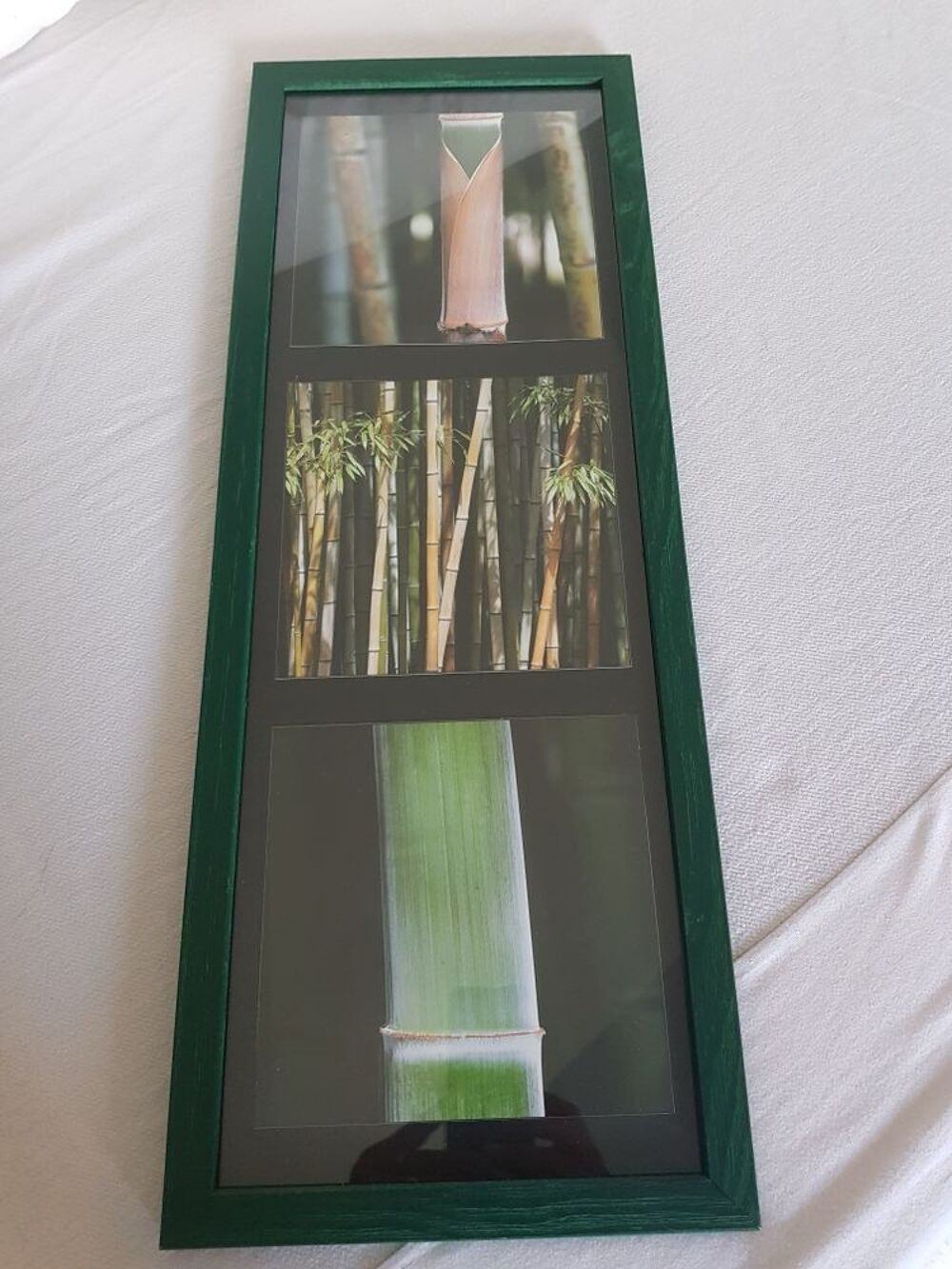 cadre bois avec photos bambou Décoration