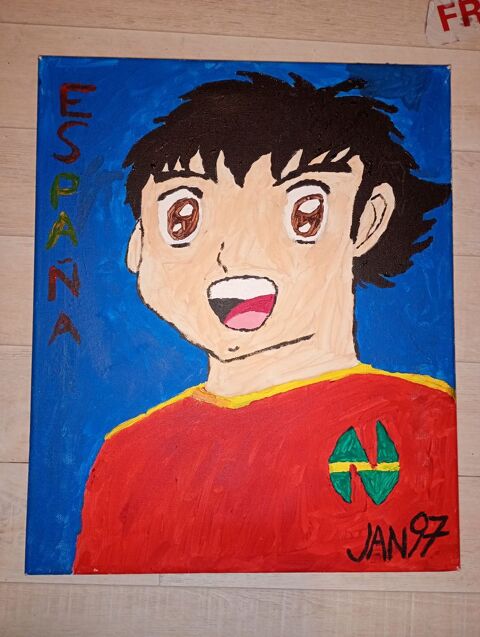 Peinture sur toile captain tsubasa Espa�a Paris 17 (75)