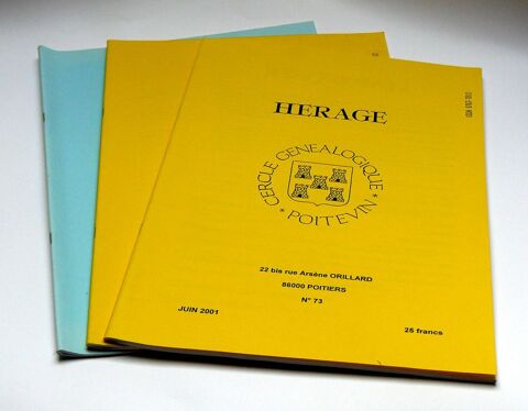 Bulletins du Cercle Gnalogique Poitevin - CGP - Gnalogie 4 Argenteuil (95)