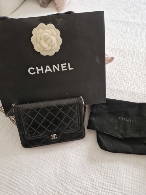 Sac Chanel Wallet on Chain Noir 400 Paris 5 (75)