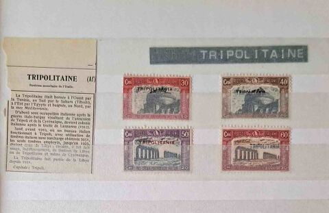 S�rie de timbres de collection de Tripolitaine 20 Gap (05)