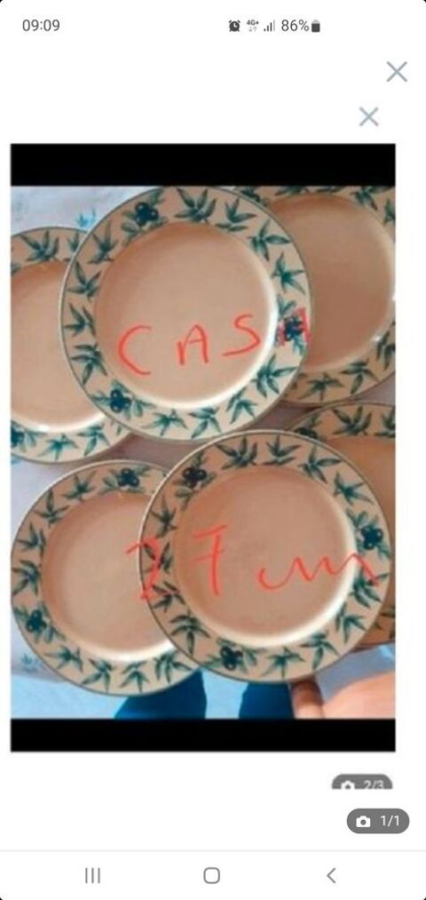 lot 6 assiettes casa trs bon tat. 15 Bron (69)