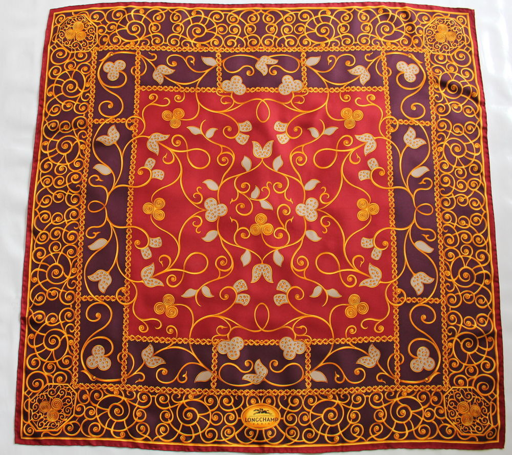 Foulard soie arabesques LONGCHAMP Vêtements
