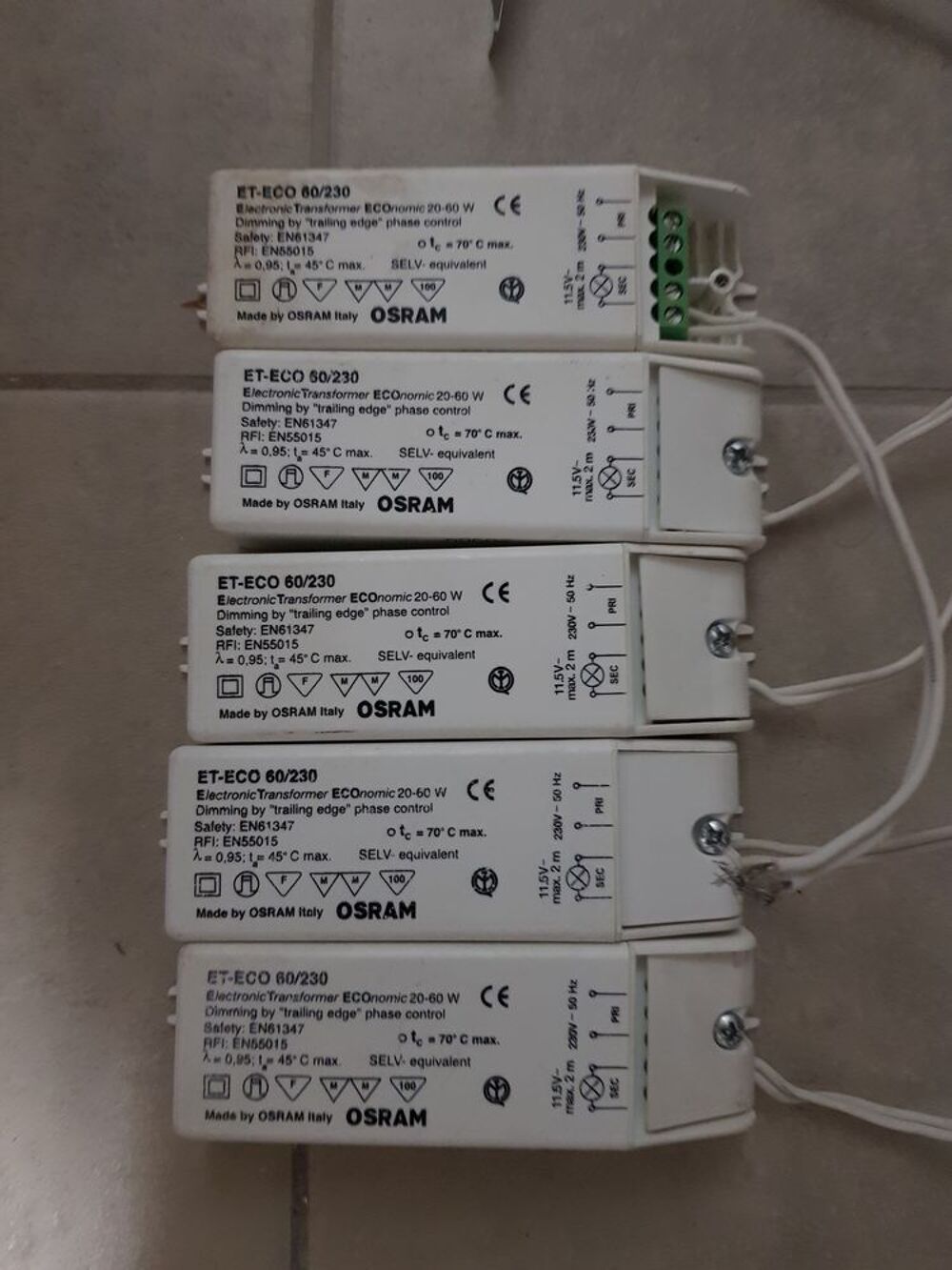 Transformateur &eacute;clairage Osram Bricolage