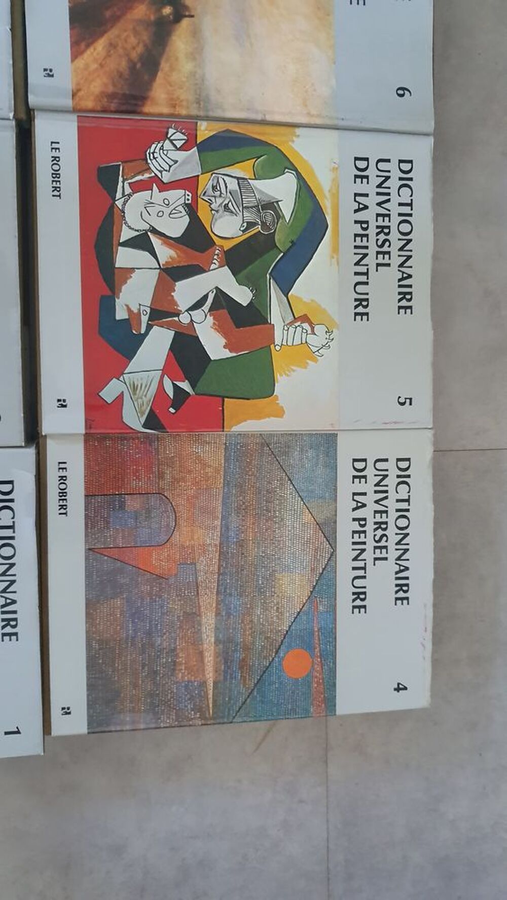 Dictionnaire universel de la peinture en 6 volumes Décoration