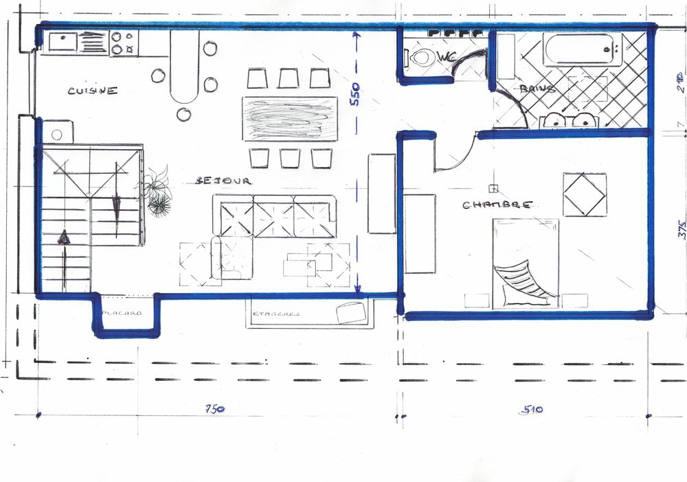 Location Appartement CENTRE VILLE STIRING WENDEL 65 M2 Stiring-wendel