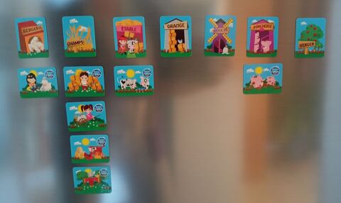 MAGNETS AIMANTES PETITS FILOUS THEME A LA FERME 6 Nevers (58)