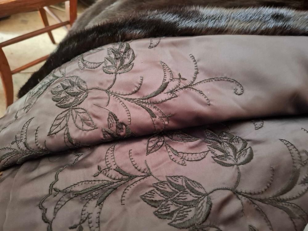 Manteau en vison marron 
