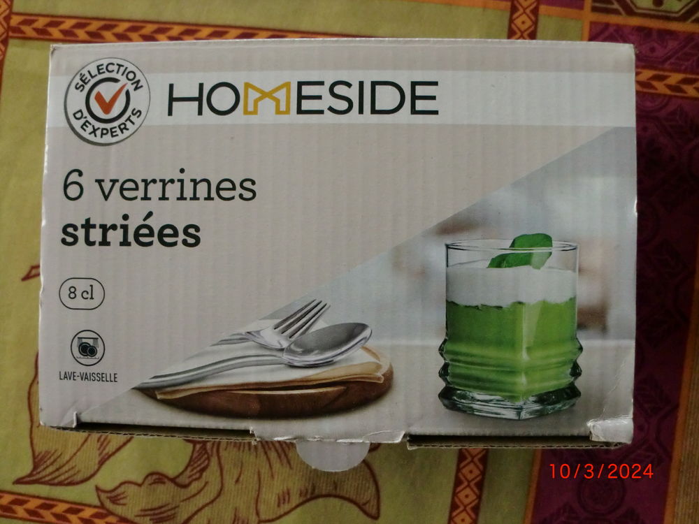 verrines stri&eacute;es HOMESIDE Electroménager